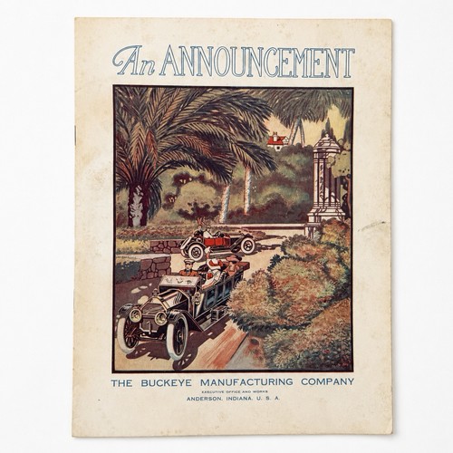 Antique 1912 Lambert Automobile Sales Brochure Catalog Buckeye Mfg Anderson IN