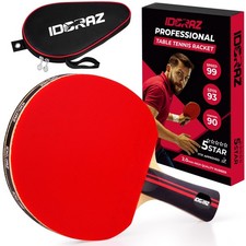 Professional Ping Pong Paddle - Best Table Tennis Racket with Carrying Case I...