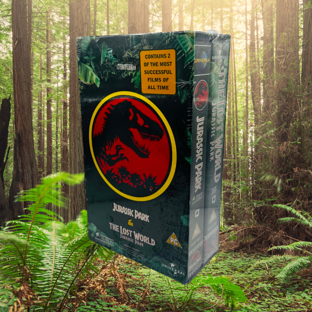 Jurassic Park & The Lost World VHS Video Tapes Boxset | Still Sealed
