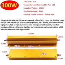 5W 10W -500W Watt High Power Aluminum shell Wirewound Metal Resistor 0.1Ω - 10KΩ