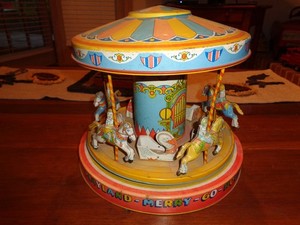 merry go round 1stデモテープ Wolverine Supply & Mfg. Tin Lithographed Lever Action No