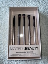 Sealed Modern Beauty 5-Piece Makeup Brush Set Eye Brushes Soft Bristles