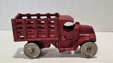 Vintage 4.5" AC Williams Cast Iron Mack C Cab Stake Bed Delivery Truck