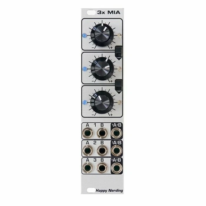 Happy Nerding 3x MIA 6-Channel Attenuverting Mixer/Offset/Scale/Polarizer Mod...