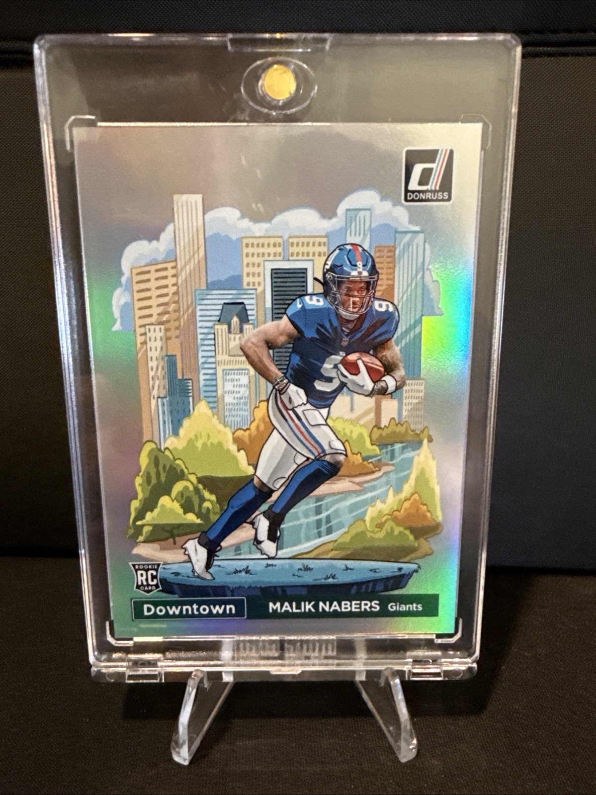 Carte à Collectionner Malik Nabers 2024 Donruss Optic Rookie Bleu #/199 - New York Giants