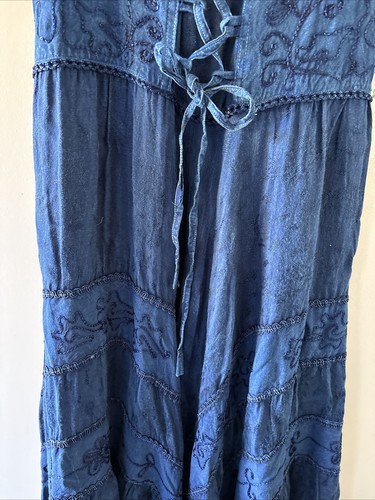 SCULLY Dress Women S Western Honey Creek Blue Full Length Lace Front HC118 NWT - Picture 17 of 21