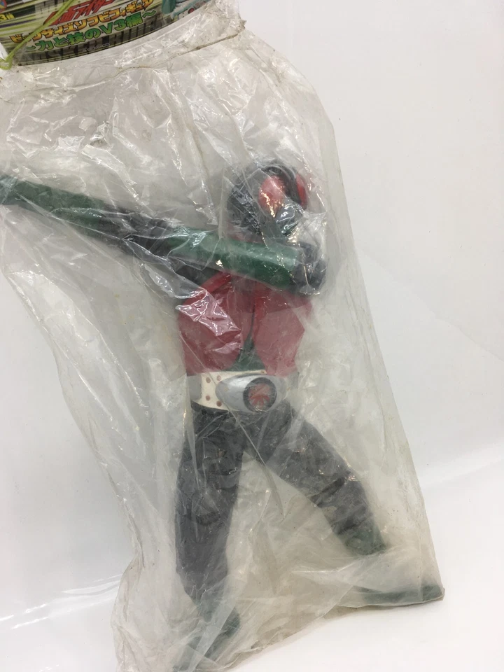 Kamen Rider V3 big size soft vinyl 14.5" figure Banpresto Old Stock New 2002 - Image 3 of 4