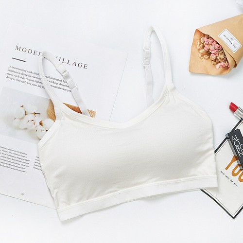 Women Mini Camisole Bra Wireless Padded Bra with Adjustable Straps Tank Top - Picture 9 of 15