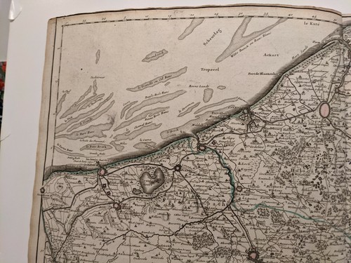 1704 Guillaume de l'Isle: Carte du Comte de Flandre - Flanders, Belgium - Picture 4 of 8