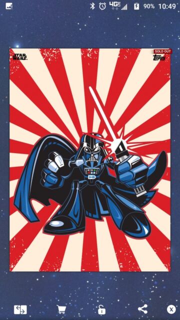 Topps Star Wars Card Trader Digital Astral Burst Rare Darth Vader Chase 154cc | eBay