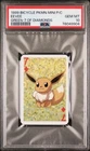 1999 Pokemon Eevee Mini Playing Card Poker Bicycle PSA 10 Gem Mint