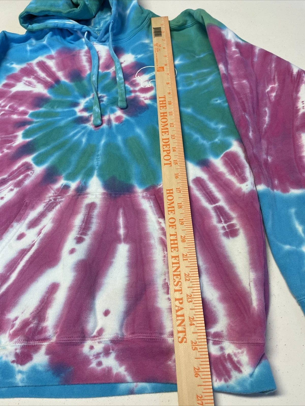 OFF WHITE Felpa donna avorio Ella tie dye con cappuccio piccolo pullover felpa elefante oversize