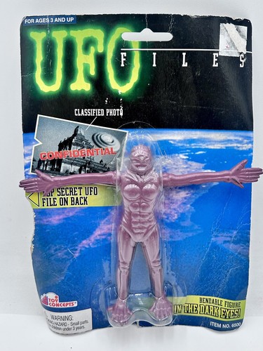 UFO Files, Arterian Captain, Bendable Figure, Item #6500, Toy Concepts Purple