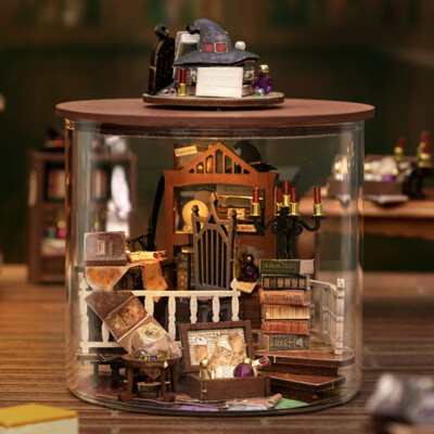 3D puzzle toys wooden diy Wisdom cottage Dream bottle Birthday presents for kids