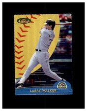 2000 TOPPS FINEST GOLD REFRACTOR LARRY WALKER RARE#55