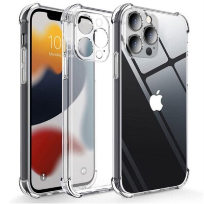 For iPhone 15 Pro Max 14 13 12 11 Phone Case Heavy Duty Shockproof Cover Clear