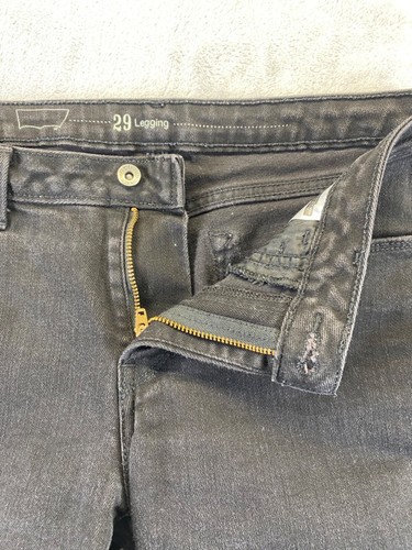 Levi’s Legging Women’s Size 29 Black Stretch Skinny - Picture 14 of 18