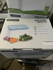 YURKURA Kitchen Compost Bin for Countertop Indoor Food Waste~ Brand NEW IN BOX