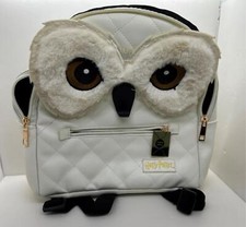 Harry Potter Wizarding World Hedwig Owl White Adjustable Mini Backpack 10"x11"