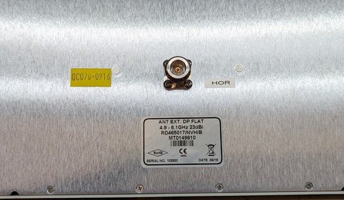 Radwin RW-9613-4960 HBS 23dBi Dual Pol 4.9-6GHz WiFI panel Antenna Tessco 508790 - Picture 3 of 12