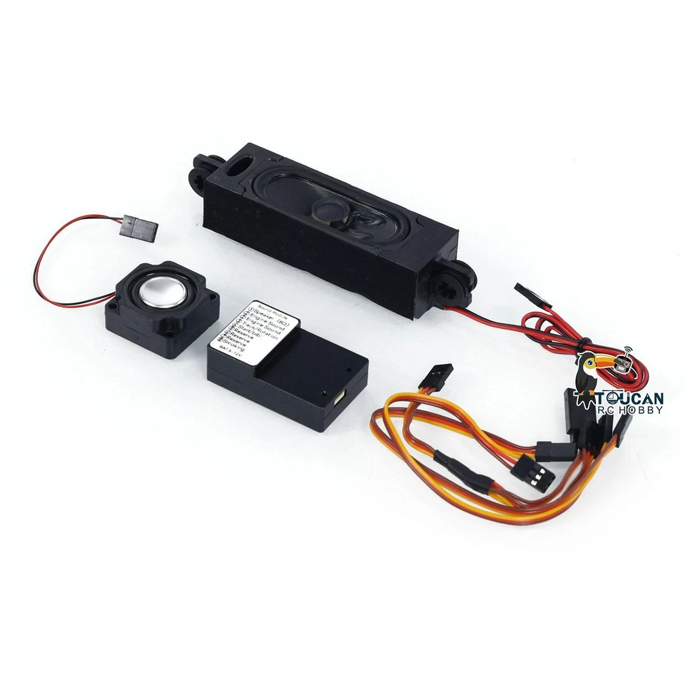 Mini Sound System for 1/14 RC Hydraulic Excavator 1/12 Radio Control Digger Part - Image 2 of 4