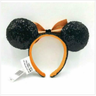 Disney Parks Bow Halloween Candy Corn Sequins 2021 Rare  display picture 3