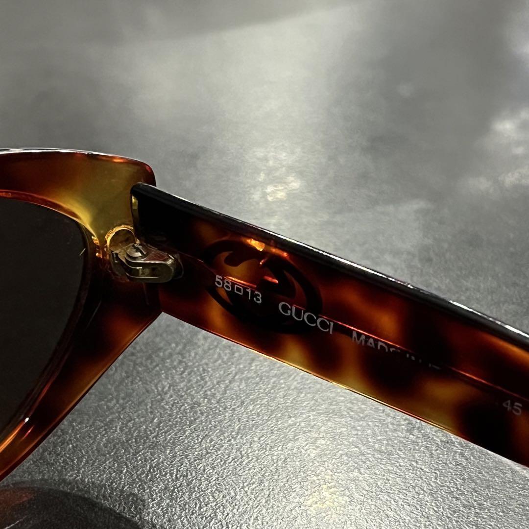 GUCCI GG Side Logo Tortoiseshell Pattern Sunglasses GG 2195