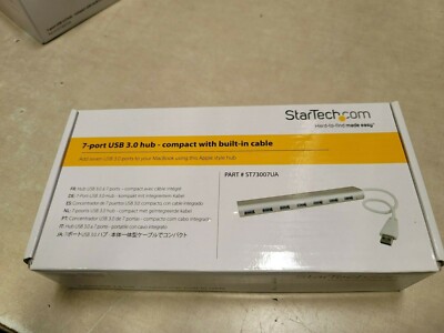 StarTech 7 Port Compact USB 3.0 Hub with Built-in Cable NOB