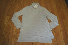 NWT Womens ACTIVE LIFE VINA Gray Turtle Neck Long Sleeve Active Shirt XL