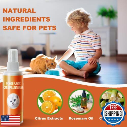 Tlettsteinkle Cat Deterrent Spray, NO Chew Spray for Cats Protect The Safety - Picture 3 of 5