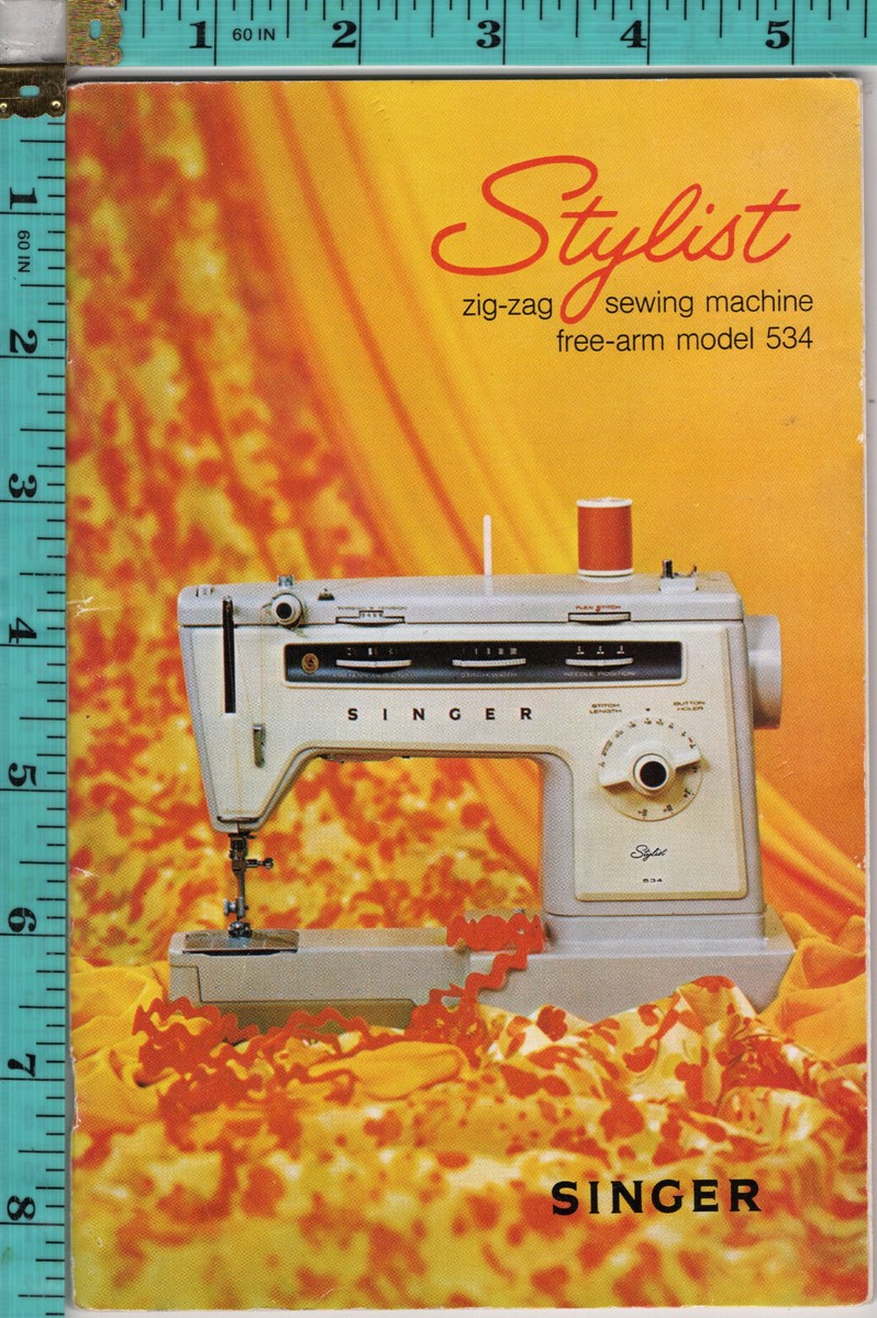 1975 SINGER Stylist 534 Zig-Zag Free-arm Sewing Machine Original