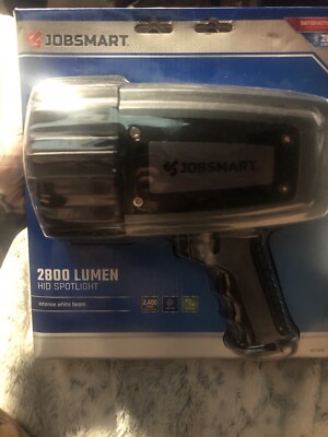 Jobsmart 2800 Lumen HID Spotlight Flashlight New Rechargable
