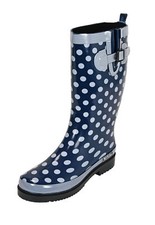 MADSea Damen Gummistiefel Ocean High Dunkelblau Langschaft Regenstiefel