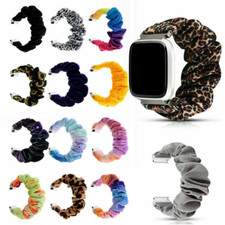 Soft Scrunchie Loop Watch Band Elastic Strap Belt for Fitbit Versa/Versa 2/Lite