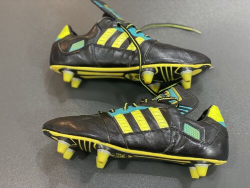 Rare Adidas Vintage Rugby Boots Black Size 8 UK mania pulse