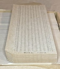 100x VINTAGE MAINFRAME COMPUTER PUNCH CARDS NEW USSR