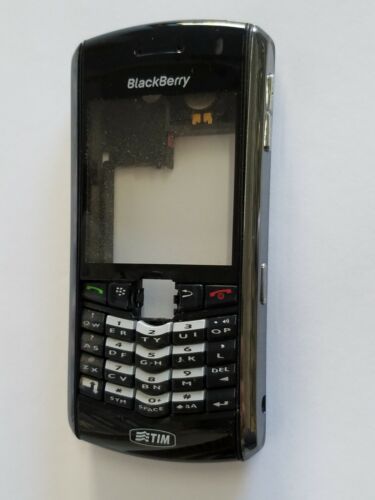 Full Complete Black Housing Cover Parts For Blackberry 8100 PDA Cell Phone - Afbeelding 1 van 4