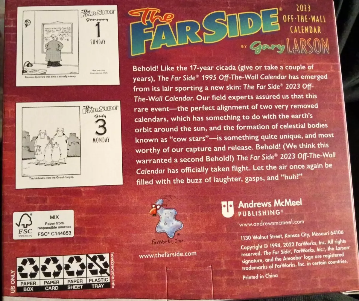 The Far Side® 2023 Off-the-Wall Calendar by Larson, Gary