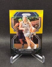 2022 Panini Prizm WNBA #31 Becky Hammon Black Gold Prizm /5 SP  