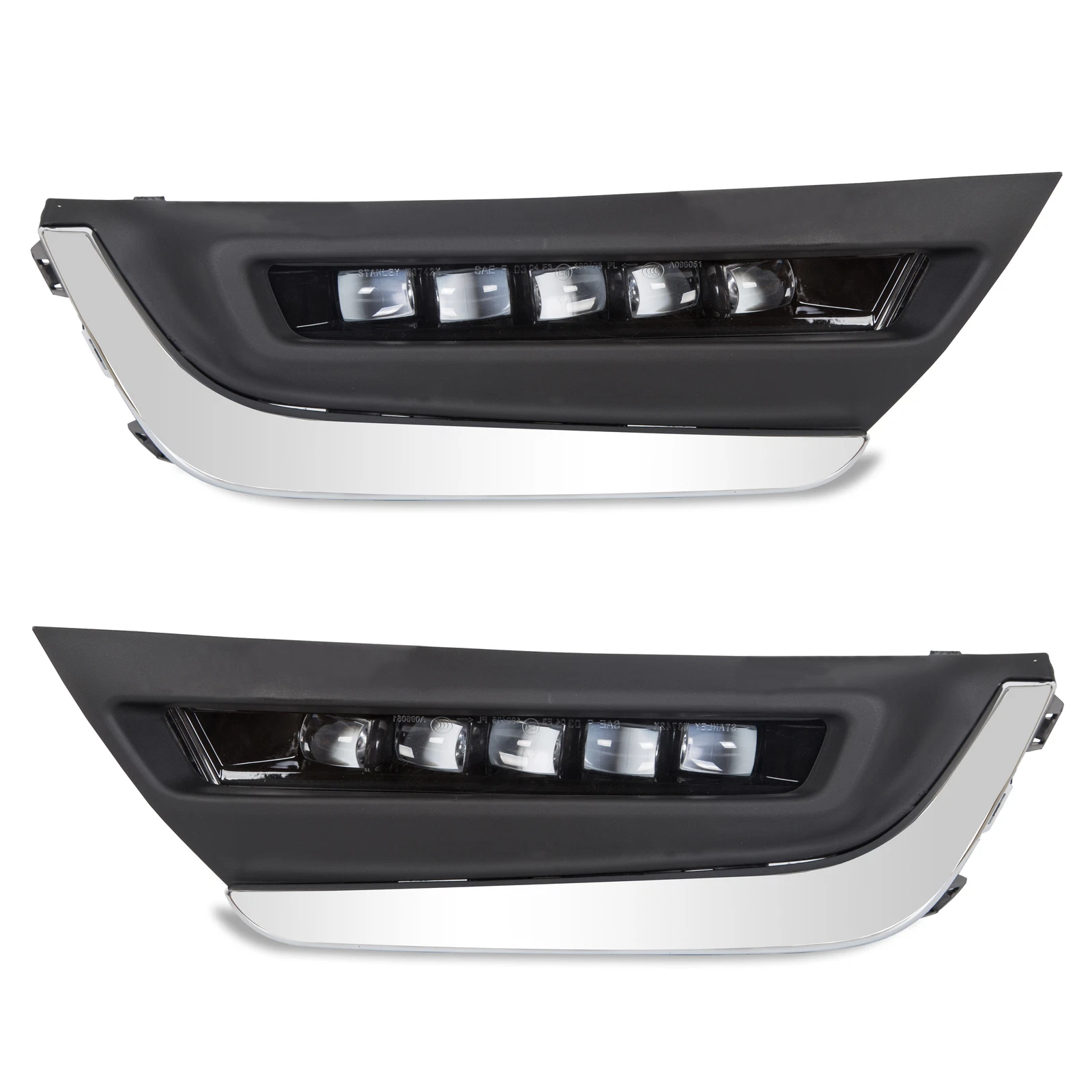 Pair LED Daytime Running Fog Lights w/Brackets For Honda CRV CR-V 2017 2018 2019 image 2