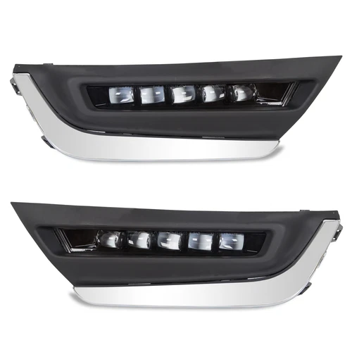 Pair LED Daytime Running Fog Lights w/Brackets For Honda CRV CR-V 2017 2018 2019 image 2