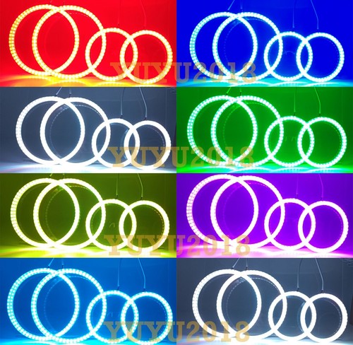 Anillo halo LED Bluetooth RGB para Seat ibiza cordoba 6L 03-08 faro ojo de ángel - Imagen 14 de 17
