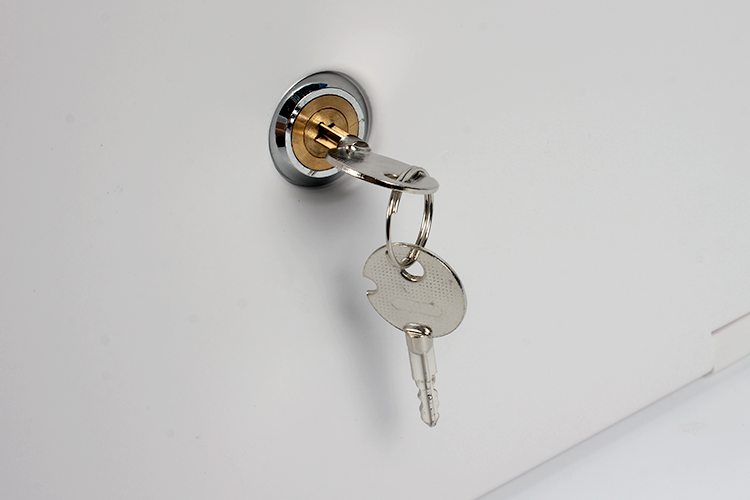 White RV Exterior Shower Box Kit with Lock Boat Motorhome Caravan