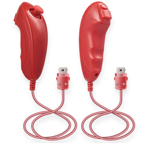 Confezione da 2 Controller Nunchuck Joystick Gamepad Sostituzione per Console Wii/Wii U - Foto 27 di 33