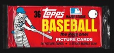 1983 Topps Baseball Grocery Rack Pack 36 Cards (Red Cello Wrap) Gwynn Boggs TGR2