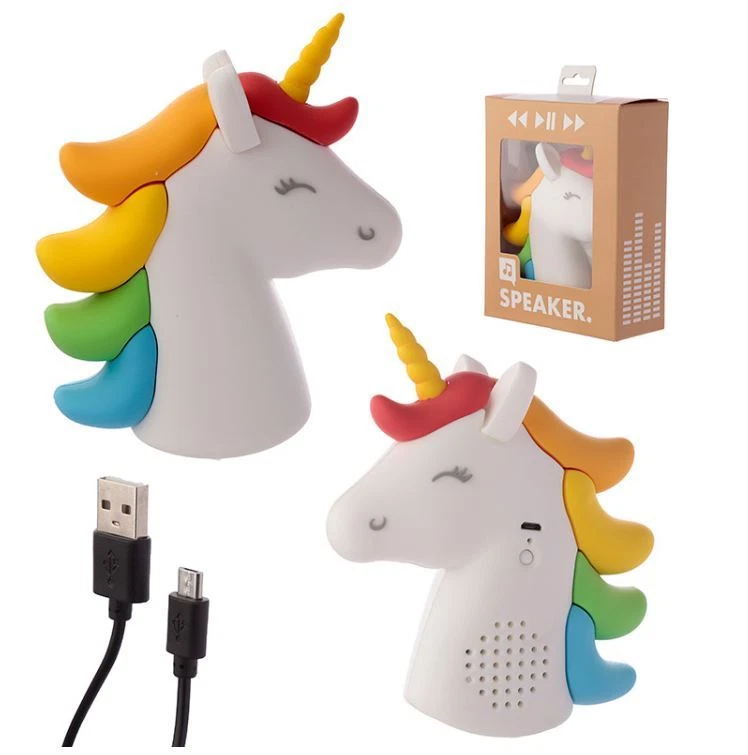 VERZAUBERTER EINHORN BLUETOOTH TRAGBARER LAUTSPRECHER NEU UND GESCHENKVERPACKUNG