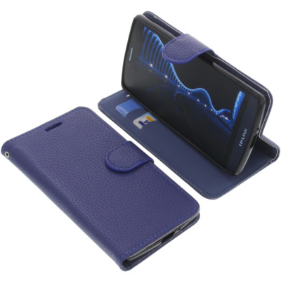 Tasche für TP-Link Neffos C5 Book-Style Schutz Hülle Handytasche Buch Blau