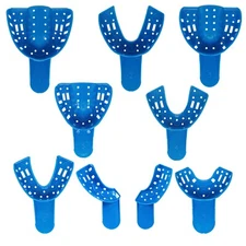 Dental Impression Trays #1 to #10 Perforated 12 Pieces/Bag