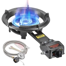80,000 BTU. Camping Propane Burner For Outdoor Cooking Propane Gas Stove