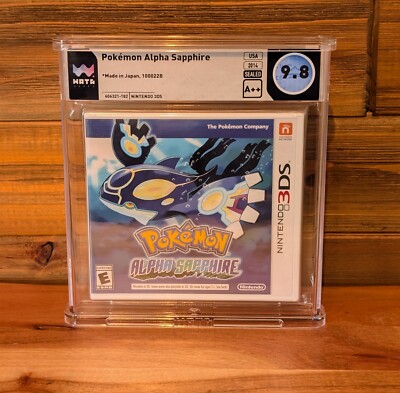 Pokemon Alpha Sapphire - Nintendo 3DS - Factory Sealed - WATA Graded 9.8 A++